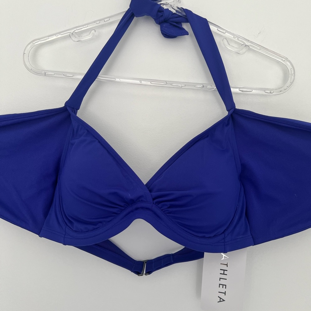 Athleta Bra Cup Halter Bikini Top 34 B/C NWT